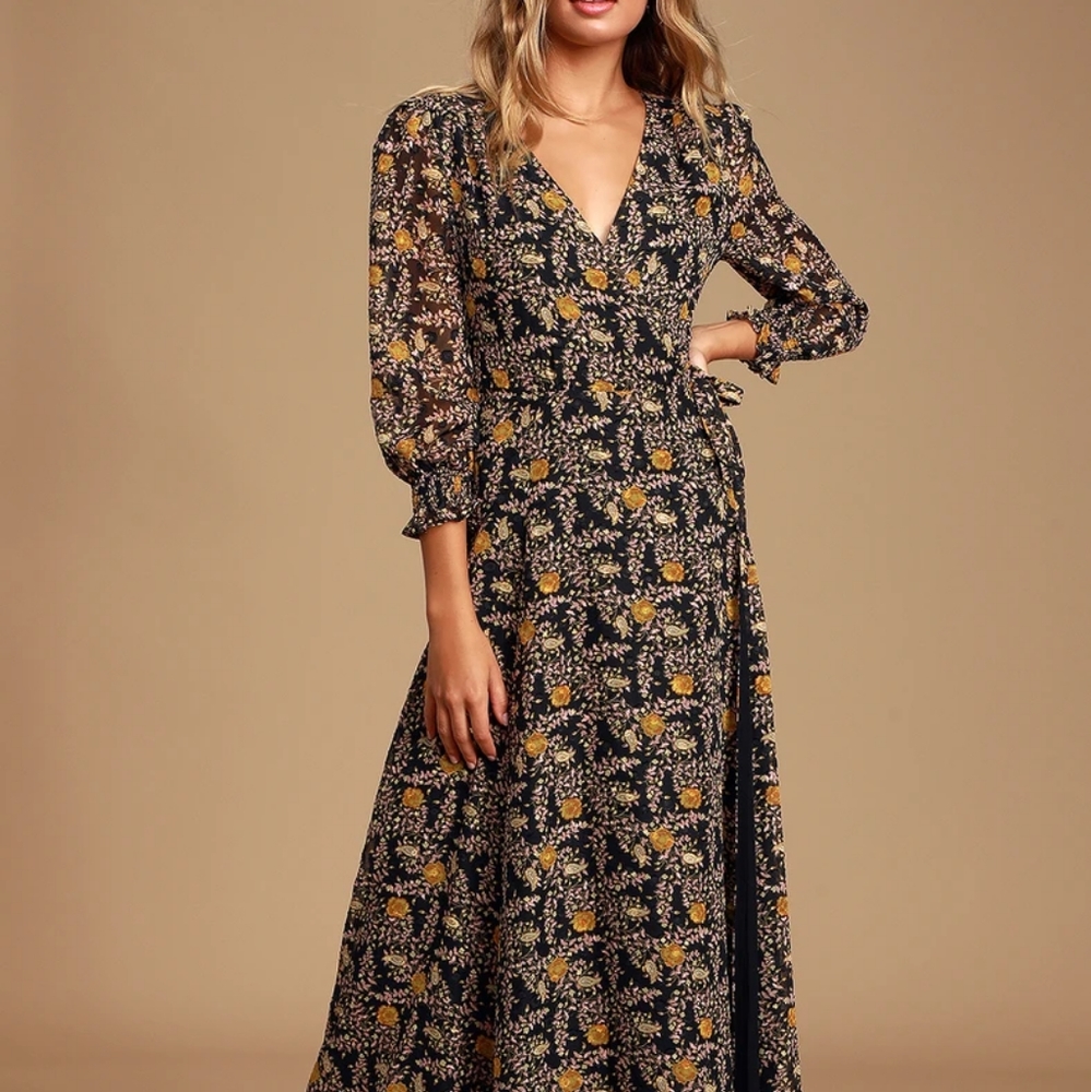 Lulu's Floral maxi dress